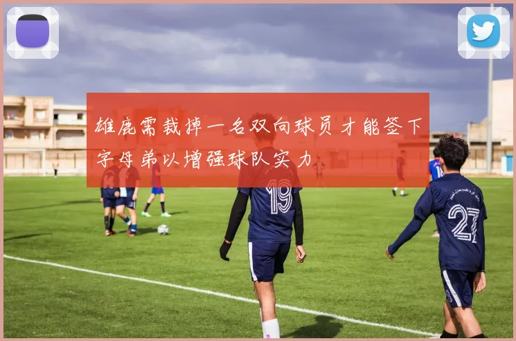 雄鹿需裁掉一名双向球员才能签下字母弟以增强球队实力